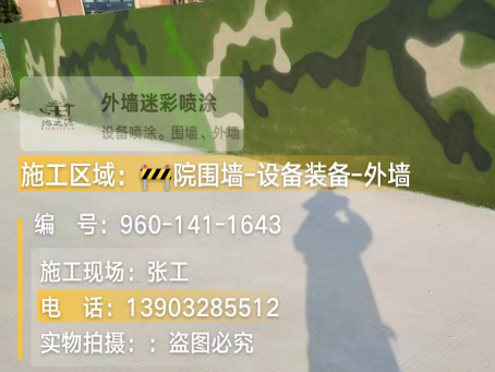 亳州 迷彩漆喷涂价格（按平方米计费）